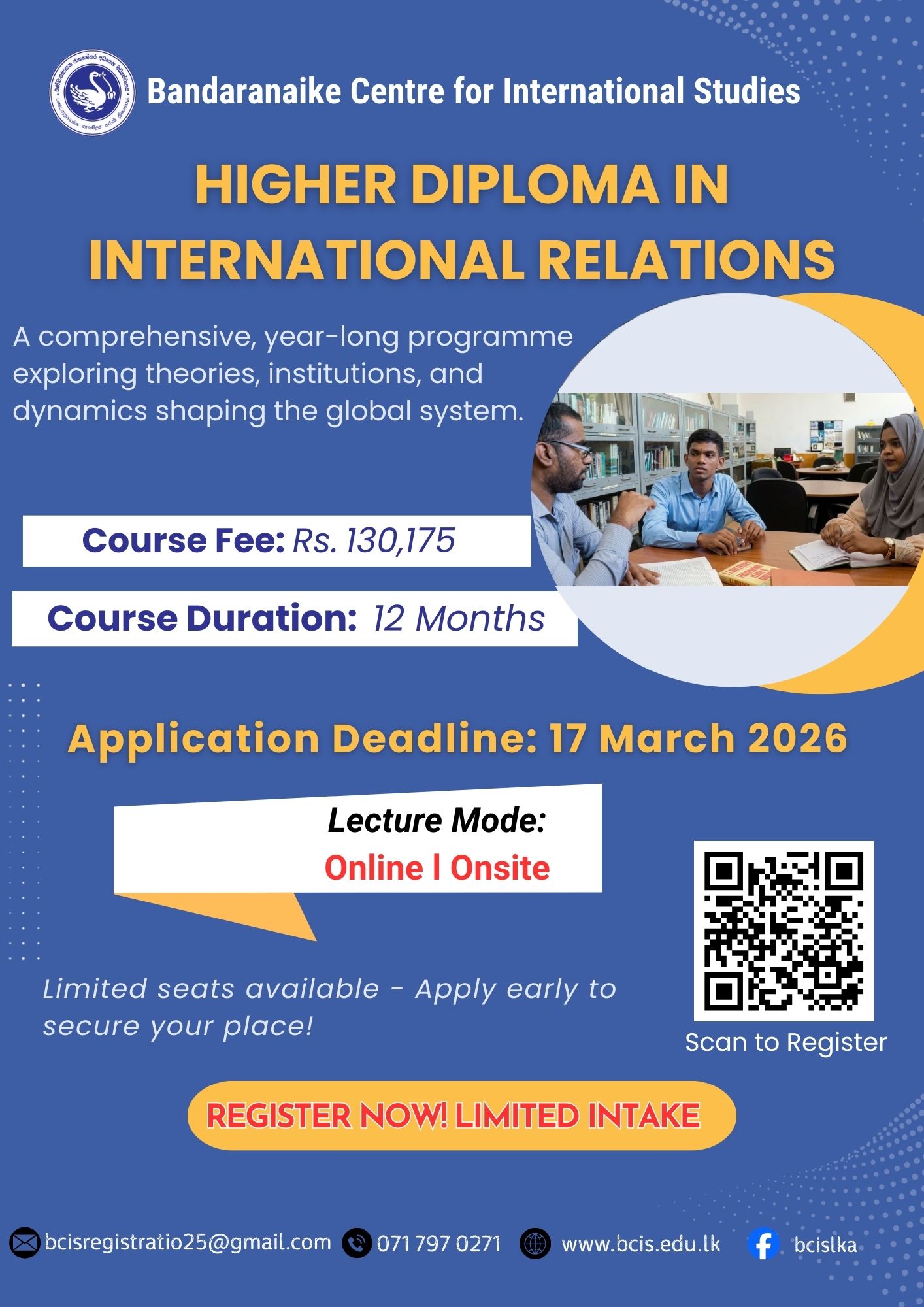 Blue and Yellow Modern Junior High School Open House Flyer A4 (1)